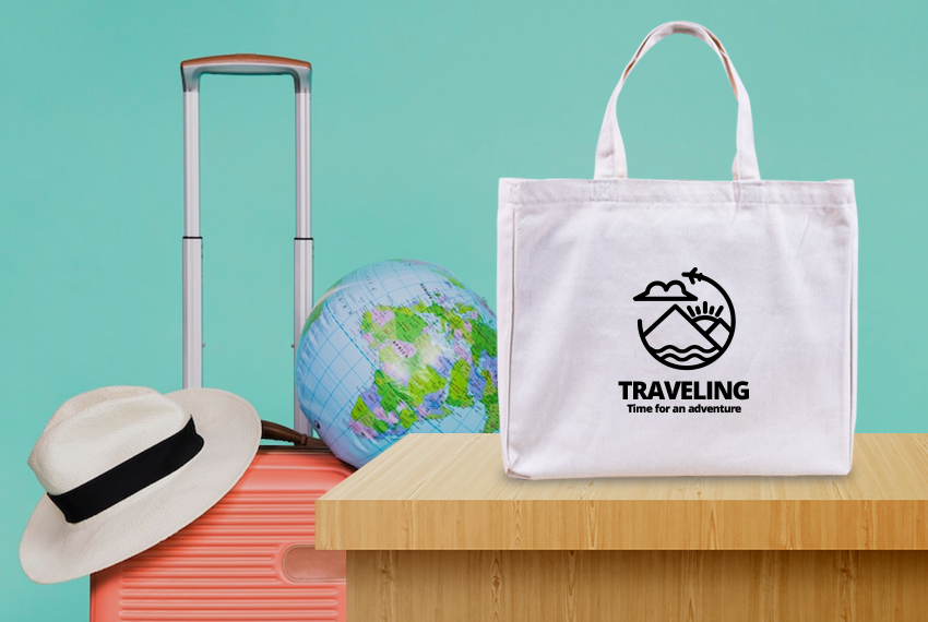Canvas Tote Bag - Traveling 
